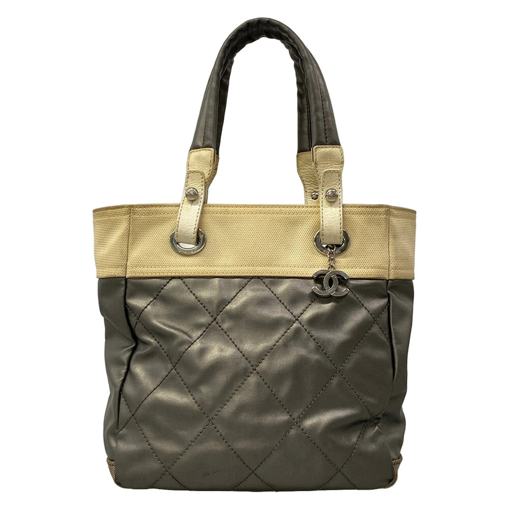 Chanel Paris Biarritz Tote Pm Silver #319803C80B